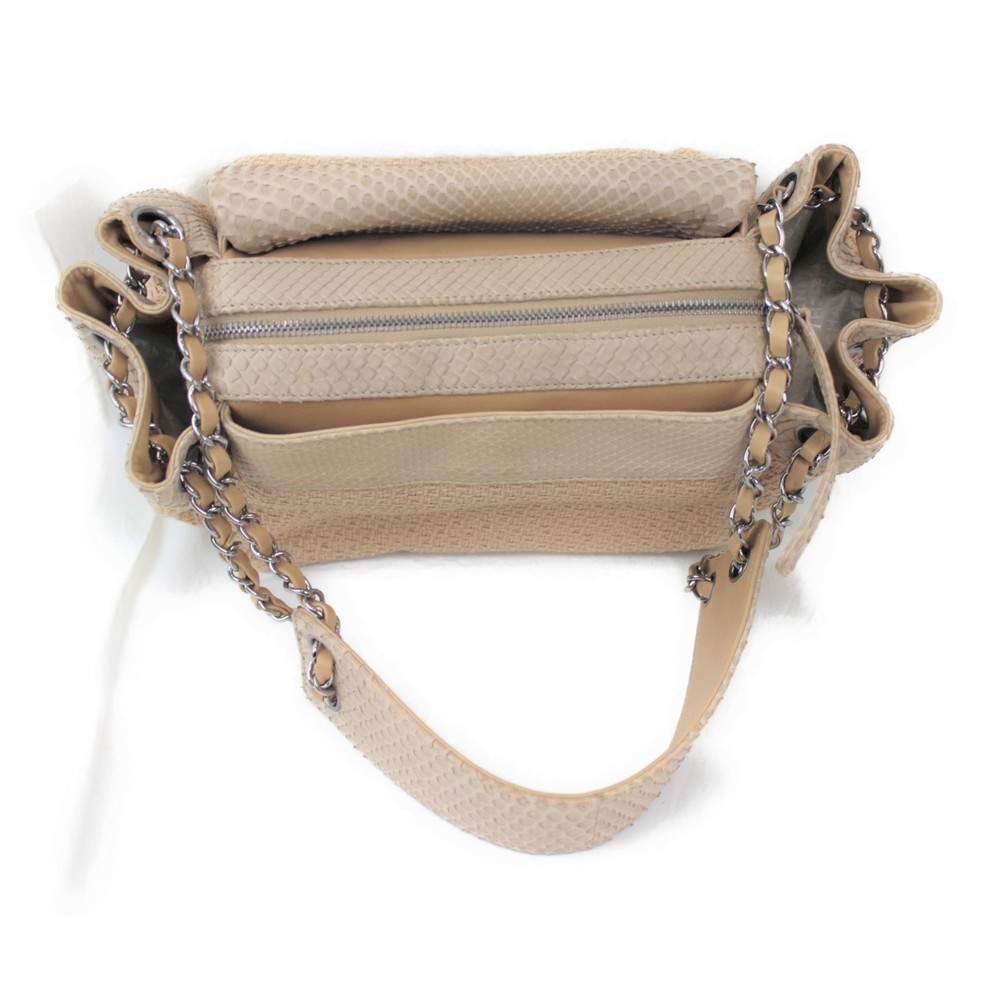 Chanel Python Chain Shoulder Bag Beige - Picture 7 of 11